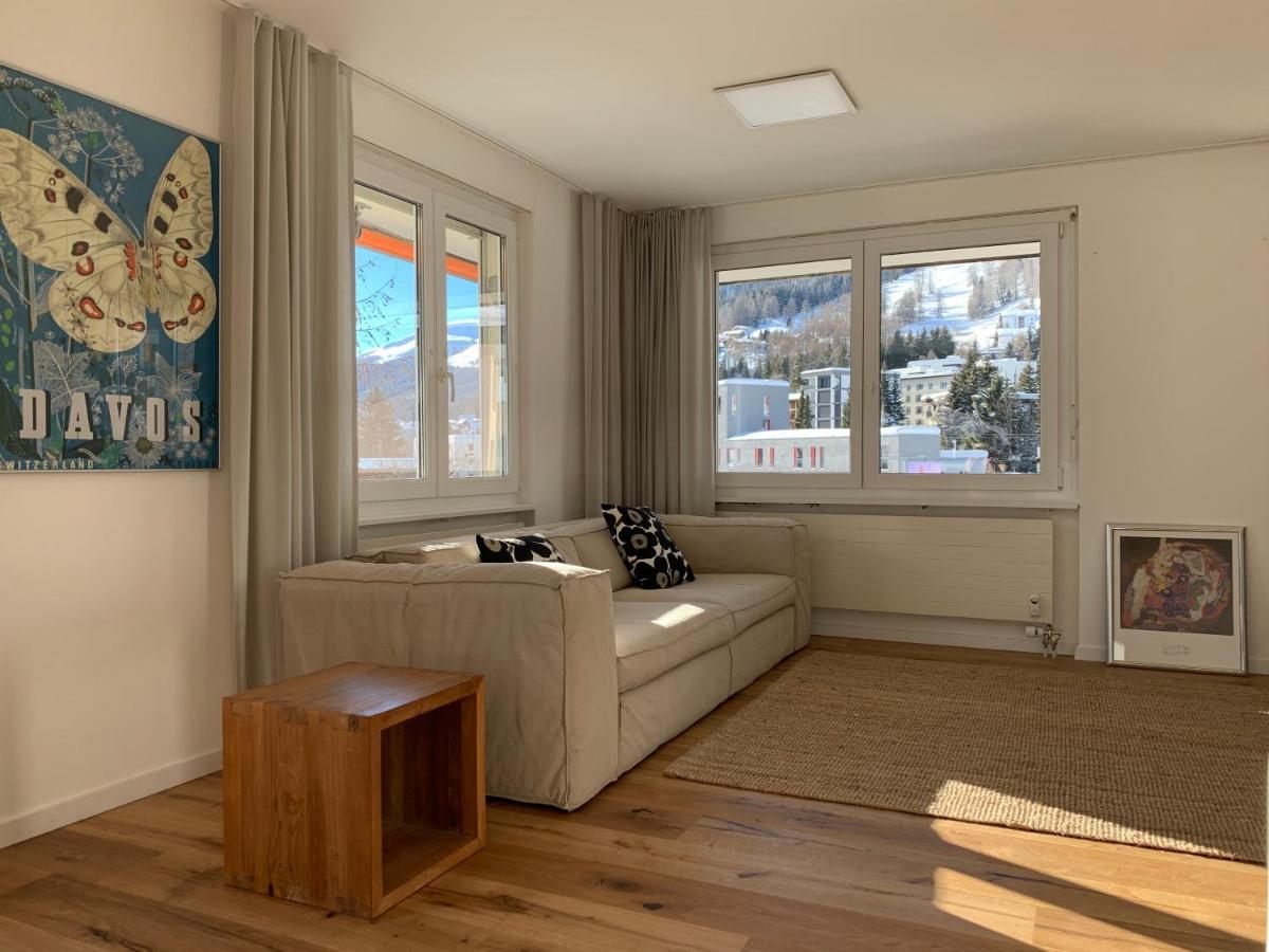 Ferienwohnung Parsennblick Mit Dachterrasse Davos Exterior photo