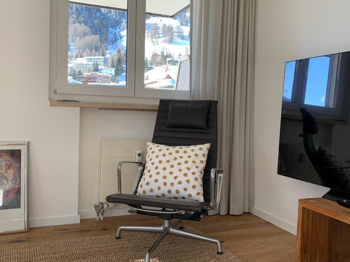 Ferienwohnung Parsennblick Mit Dachterrasse Davos Exterior photo