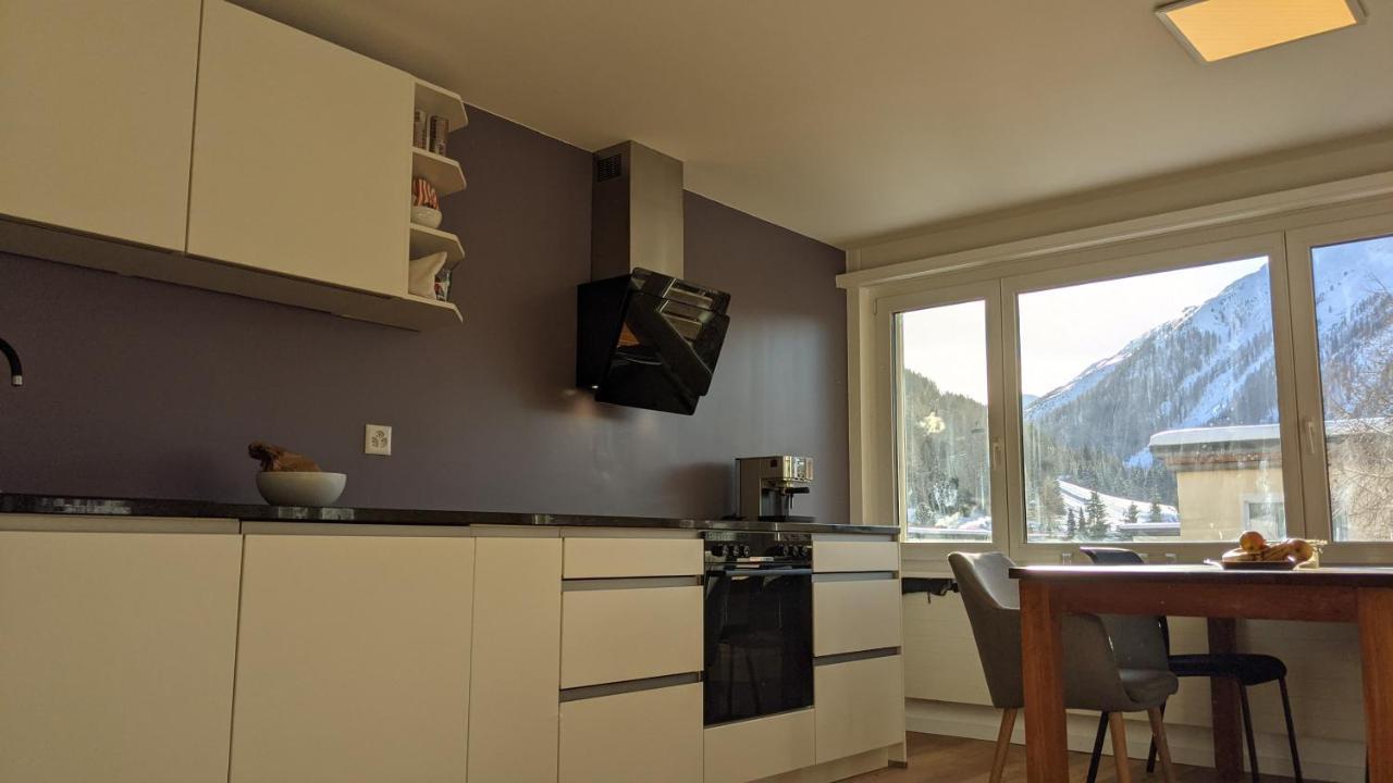 Ferienwohnung Parsennblick Mit Dachterrasse Davos Exterior photo