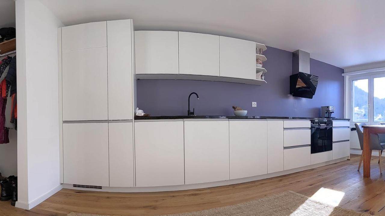 Ferienwohnung Parsennblick Mit Dachterrasse Davos Exterior photo