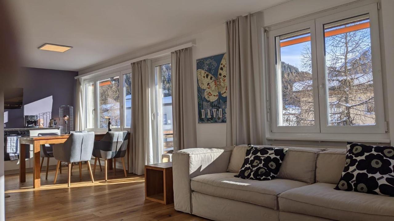 Ferienwohnung Parsennblick Mit Dachterrasse Davos Exterior photo