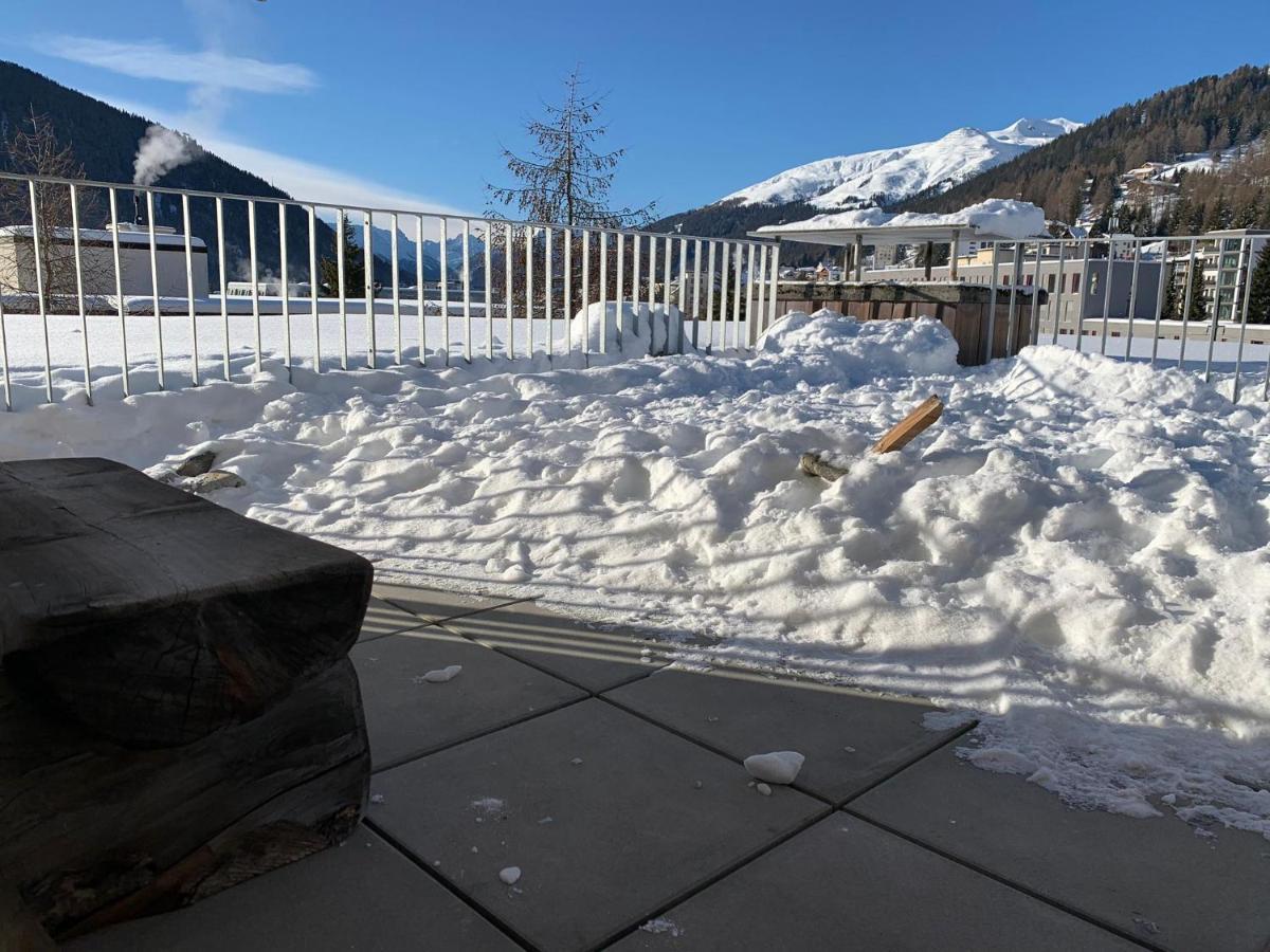 Ferienwohnung Parsennblick Mit Dachterrasse Davos Exterior photo